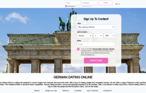 German Dating Online Homepage Image